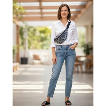 Banana woven Boho blue