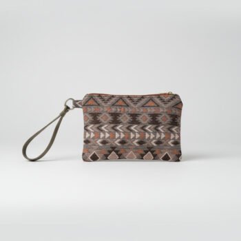 Wristlet woven boho Orange