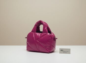 crossbody puff fuchsia