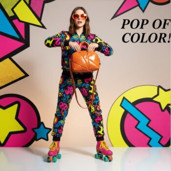 Crossbody puff Orange