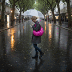 Moon cross-body fuchsia