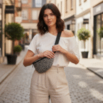 Banana woven Meander black