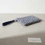 Wristlet woven meander blue