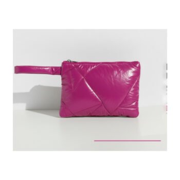 wristlet puff fuchsia