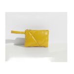 wristlet puff yellow